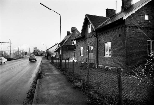 Sockerbruksvägen, 1960-tal. Källa: Eslövs kommuns bildarkiv, K.G.Pressfoto.